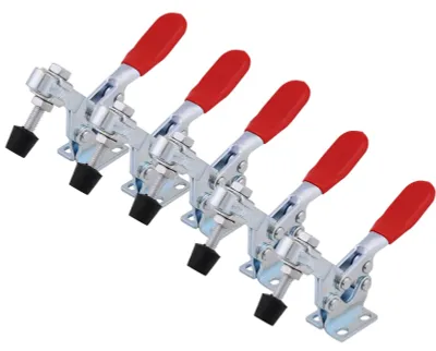 Obrázok produktu pre Sada 5 otočných svoriek - Rýchloupínacie - Horizontálne otočné svorky - Nástroj na spracovanie kovov - Kapacita 227 kg - Odolný dizajn - Svorka