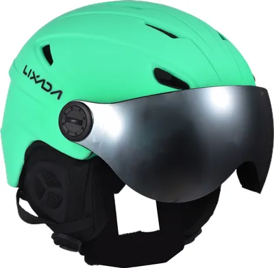 Obrázek produktu pro LIXADA lyžařská helma, snowboardová helma, lyžařská helma pánská dámská, s kšiltem, 58-62cm, helma zimní sportovní, zelená