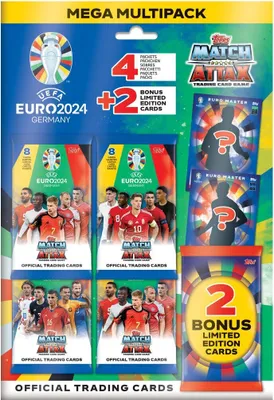 Produktbild von EURO 2024 GERMANY MEGA MULTIPACK + 2 Topps Master Limited Edition cards