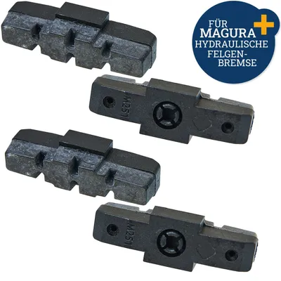 Produktbild von 4 x Fahrrad Bremsbeläge Hydraulikbremse 51 mm Bremsschuhe HS11, HS22, HS24, HS33