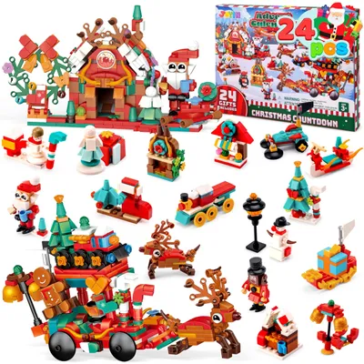 Productafbeelding van Adventskalender met Bouwstenen voor Kerstmis