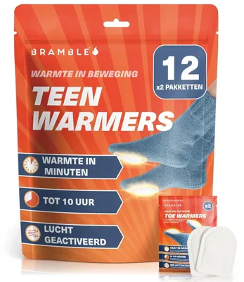 Produktbild von Zehenwärmer Fußwärmer Wärmepads - Bis 10 Stunden gezielte Wärme - Selbstklebend - Luftaktiviert - 24 Stück