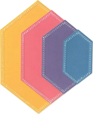 Immagine prodotto di Sizzix Framelits Stanzschablone "Hexagons by Stacey Park"