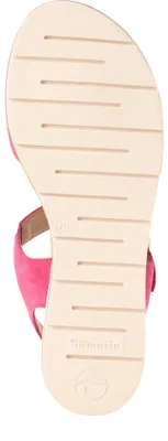 Produktbild von Tamaris Damen Sandale Leder sportliche Laufsohle TOUCHit Fußbett 1-28133-44, Größe:39 EU, Farbe:Pink