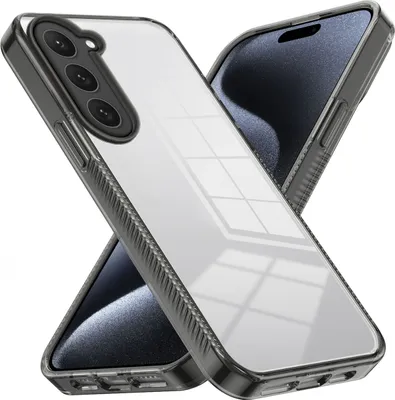 Produktbild von Hülle für Samsung Galaxy S23 Rutschfest Kristallklare Stoßfeste TPU Bumper Handyhülle Schwarz