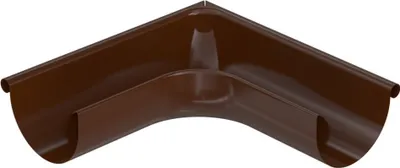 Produktbild von BRYZA Außen-Rinnenwinkel verzinkt Ø 150 mm, Braun RAL 8017