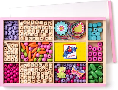Produktbild von Woody Woody Perlenbox mit Alphabet 90211