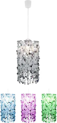 Produktbild von RGB LED Hängeleuchte, silber 27 cm