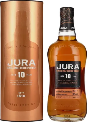 Produktbild von Jura 10 rokov | Single Malt Scotch Whisky | 40 % obj. Fľaša v tube