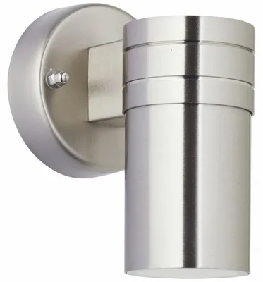 Produktbild von BRILLIANT Außenwandleuchte, 1-flammig Hanni silber IP44 GU10 35 Watt LED-Leuchtmittel inklusive und wechselbar