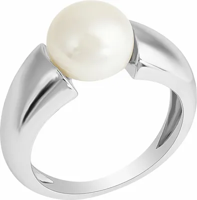 Produktbild von Zeeme Pearls Ring Silber 925 rhodiniert mit einer weißen Perle 10-10,5mm