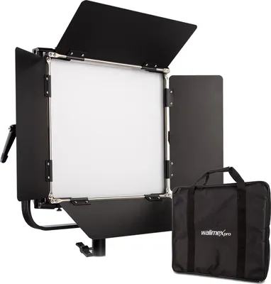 Produktbild von Walimex pro LED Rainbow Flächenleuchte, RGBWW Flächenlicht 100 W, Bi-Color Videoleuchte, Studioleuchte per App steuerbar, Studio-Beleuchtung mit Effektgenerator