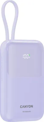 Image de Batterie externe CANYON, OnPower 101, 10000 mAh, PD 22,5 W, violet