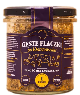 Zdjęcie produktu dla Gęste flaczki po Warszawsku 900 ml Zawekowani