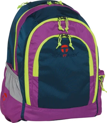 Produktbild von Take It Easy Rucksack Light Nylon Schulrucksack BERLIN blau/lila