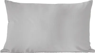 Produktbild von MuchoWow® Zierkissen Sofakissen Wohnzimmer Dekokissen 50x30 cm Grau - Unifarbener Druck - Wohnzimmerdekoration - Polster mit Photo