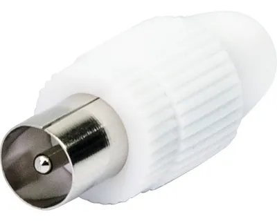 Produktbild von Schwaiger KST11604, F-Typ, IEC, Männlich, Weiß, Metall, Kunststoff, Polybag