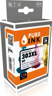 Immagine prodotto di Pure Ink 170745990076 Druckerpatrone Kompatibel Cyan - Magenta - Gelb (HP303XLCOXL)