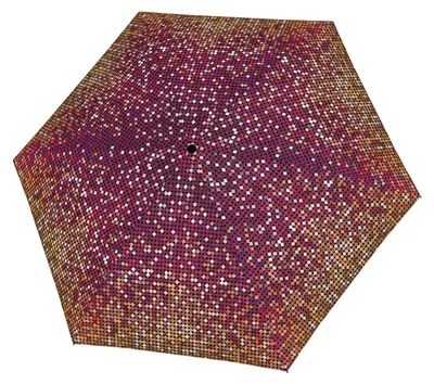 Image de doppler parapluie de poche parapluie Fiber Havanna Mini Printed Pattern Twinkle Berry framboise