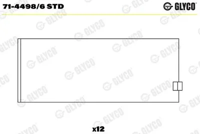 Produktbild von GLYCO 71-4498/6 STD Pleuellager