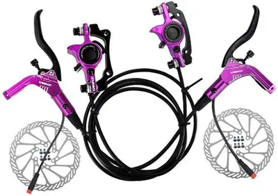 Zdjęcie produktu dla Hydrauliczny zestaw hamulcowy tarczowy do rowerów elektrycznych, z tarczami o średnicy 160 mm