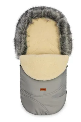 Produktbild von SENSILLO Fusack Kinderwagen Winter Babywanne, Buggy - Eskimo - Grau