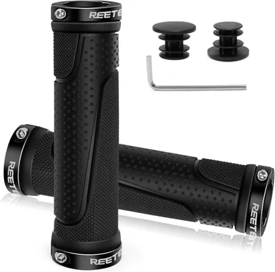 Immagine prodotto di Manopole per bicicletta, in gomma, ergonomiche, 130 mm, compatibili con manubri da 22 mm