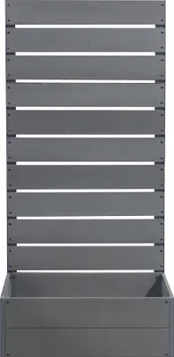Produktbild von Pflanzkasten mit Sichtschutz ‘Heerde’ WPC 150 x 72 x 38 cm Grau