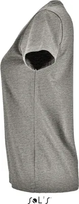 Produktbild von SOLs 02080 | Damen Round Neck Fitted T-Shirt Imperial - Farbe: Grey Melange - Größe: S
