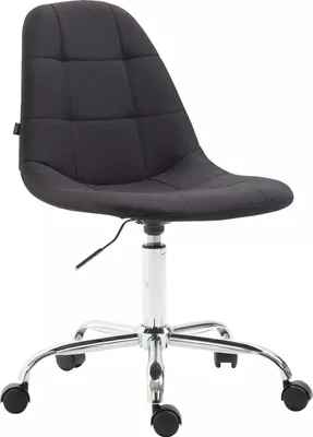 Obrázek produktu pro In And OutdoorMatch pracovní stolička Yadira - Černá - Pro dospělé - Na kolečkách - Látka - Ergonomická kancelářská židle - Výškově nastavitelná