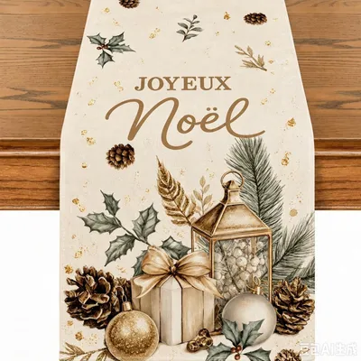 Weihnachtstischläufer in Form, Winterdeko, 1 Stück