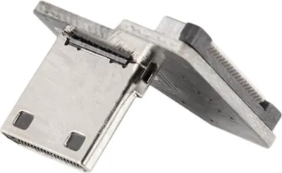 Produktbild von Adapter für DIY HDMI Kabel - Anschluss: Mini Typ C Stecker - Ausführung: nach links gewinkelt