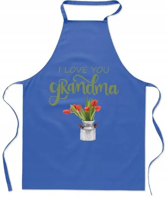 Image de HaftNadruk Tablier de cuisine Je t'aime Grand-mère Fête des grands-mères