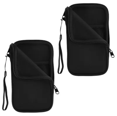 Imagen del producto de Funda de neopreno para teléfono móvil, hasta 18,5 cm, con cordón de sujeción, compartimentos para tarjetas y dinero, ideal para llevar ContiGo!