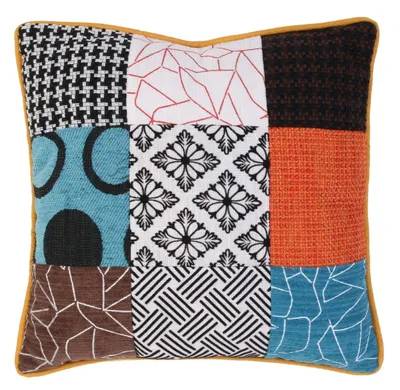 Image de Coussin patchwork déhoussable - 40 x 40 cm