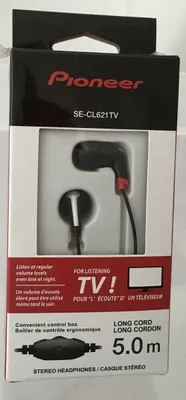 Produktbild von ViVanco™SR 3040 bassbetonter Stereo In-Ear-Ohrhörer (109dB, 3,5mm Klinkenstecker, 1,2m) schwarz