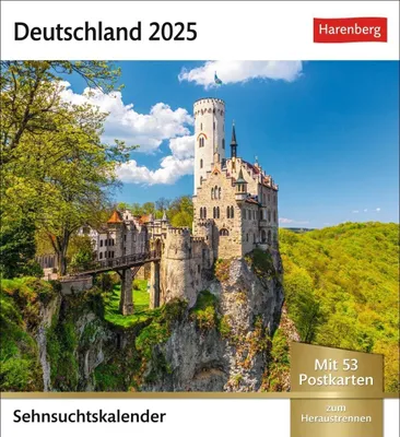 Produktbild von Deutschland Sehnsuchtskalender 2025 - Wochenkalender mit 53 Postkarten
