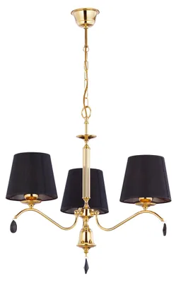 Zdjęcie produktu dla Lampa wisząca EGIDA złoto-czarna 3xE27x40W metal wym:80x74x74cm IP20 Jupiter