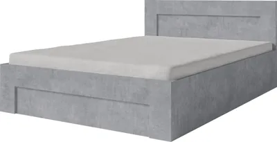 Obrázek produktu pro FURMEB24 - WER - Rm postele 100 x 200 cm s lamelovm rotem - Kovov rm postele s prostornou pruinou - Postel s betonovm vzhledem - BoÄn­ otev­rn­