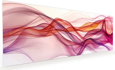 Produktbild von Küchenrückwand Spritzschutz Glas mit Motiv Farbige Schleier 40 x 40 cm