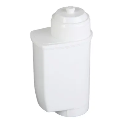 A white water filter cartridge is shown against a white background.