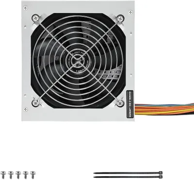 Produktbild von TooQ Fonte Ecopower II, 500 W, 50 - 60 Hz, 100 - 500 ms, Überstrom, Überspannung, Überhitzung, Überlastschutz, Kurzschluß, Unterspannung, 20+4 pin ATX, 35 cm