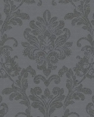 Produktbild von marburg Tapete Barock Schwarz Floral und glänzend Vliestapete für Wohnzimmer ode