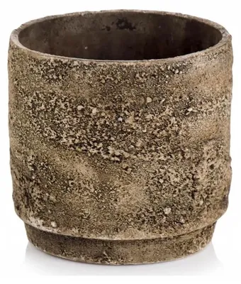 Produktbild von Polnix Brauner Vintage Keramik Übertopf 13 cm
