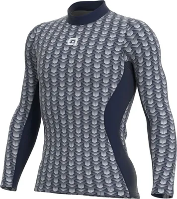Produktbild von Alé Langarm Fahrrad-Shirt - INTIMO CUBES - Blau M-L