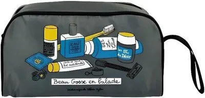 Produktbild von Reise-Toilettas, Grau, 27x10x16cm, 1Stück