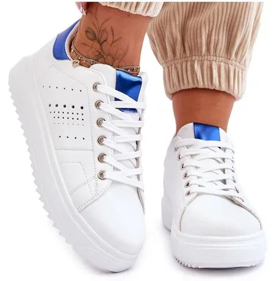 Produktbild von Damen Sportschuhe Weiß und Blau Be First! 38