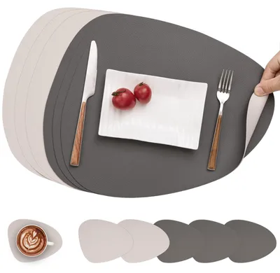 Produktbild von Set aus 6 Untersetzern, Kunstleder, Untersetzer und Tischsets