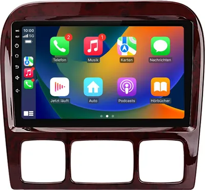 Produktbild von Android Autoradio 9 Zoll 64GB für Mercedes S-Klasse W220 (1998–2005) mit CarPlay & Android Auto Navigation & Bluetooth