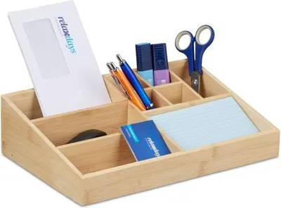 Immagine prodotto di Organizzazione scrivania in bambù 9 scomparti